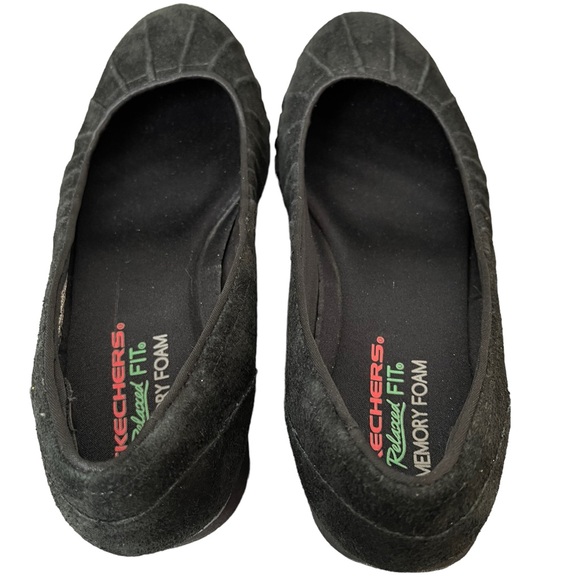 Skechers Relaxed FIT Memory Foam Black Suede Shoes US 7 - Picture 7 of 10